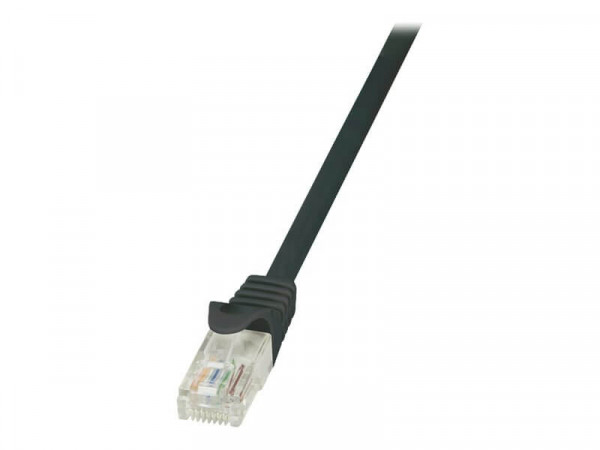 LogiLink Patchkabel CAT5e U/UTP AWG26/7 1m schw.