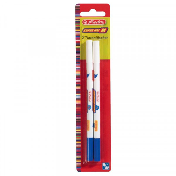 Herlitz Tintenlöscher Superhai M 2 Stück Blister