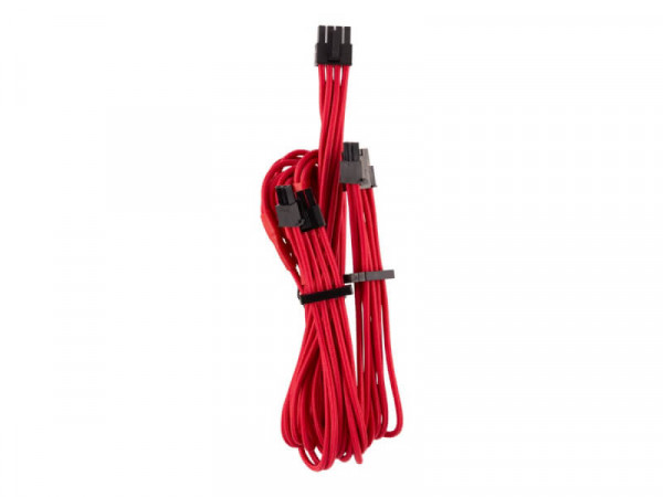 Corsair Premium Sleeve 6+2pol PCIe (Type4/Generation4) rot