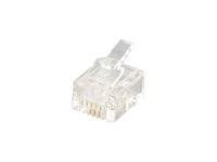 Equip Modularstecker Western 6P4C RJ12 100 Stück