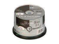 Intenso 50 x CD-R - 700 MB (80 Min) 52x - mit Tintenstrahldrucker bedruckbare Oberfläche