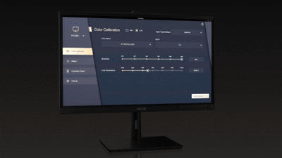 Eingebautes motorisiertes Farbmessgerät