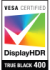 VESA DisplayHDR 400 True Black Symbol