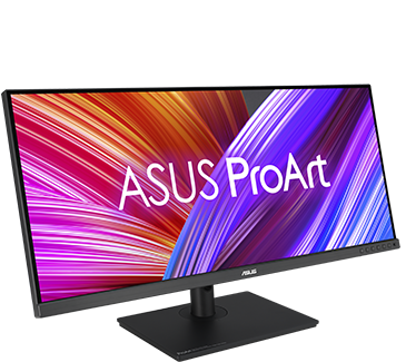 Das ProArt Display verfügt über einen ergonomisch gestalteten Standfuß, der schwenkbar ist.