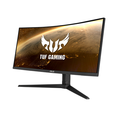 TUF Gaming VG34VQL1B Gaming-Monitor – 86,36cm (34 Zoll) WQHD (3440 x 1440), 165Hz (über 144Hz), Extreme Low Motion Blur, FreeSync Premium, 1ms (MPRT), Curved, DisplayHDR 400