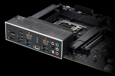 Das ProArt B760-Creator D4 verfügt über 2,5 Gb und 1 Gb Ethernet-Anschlüsse