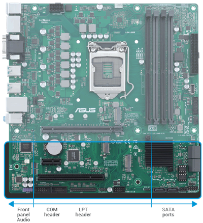 Fest positionierte Steckverbinder