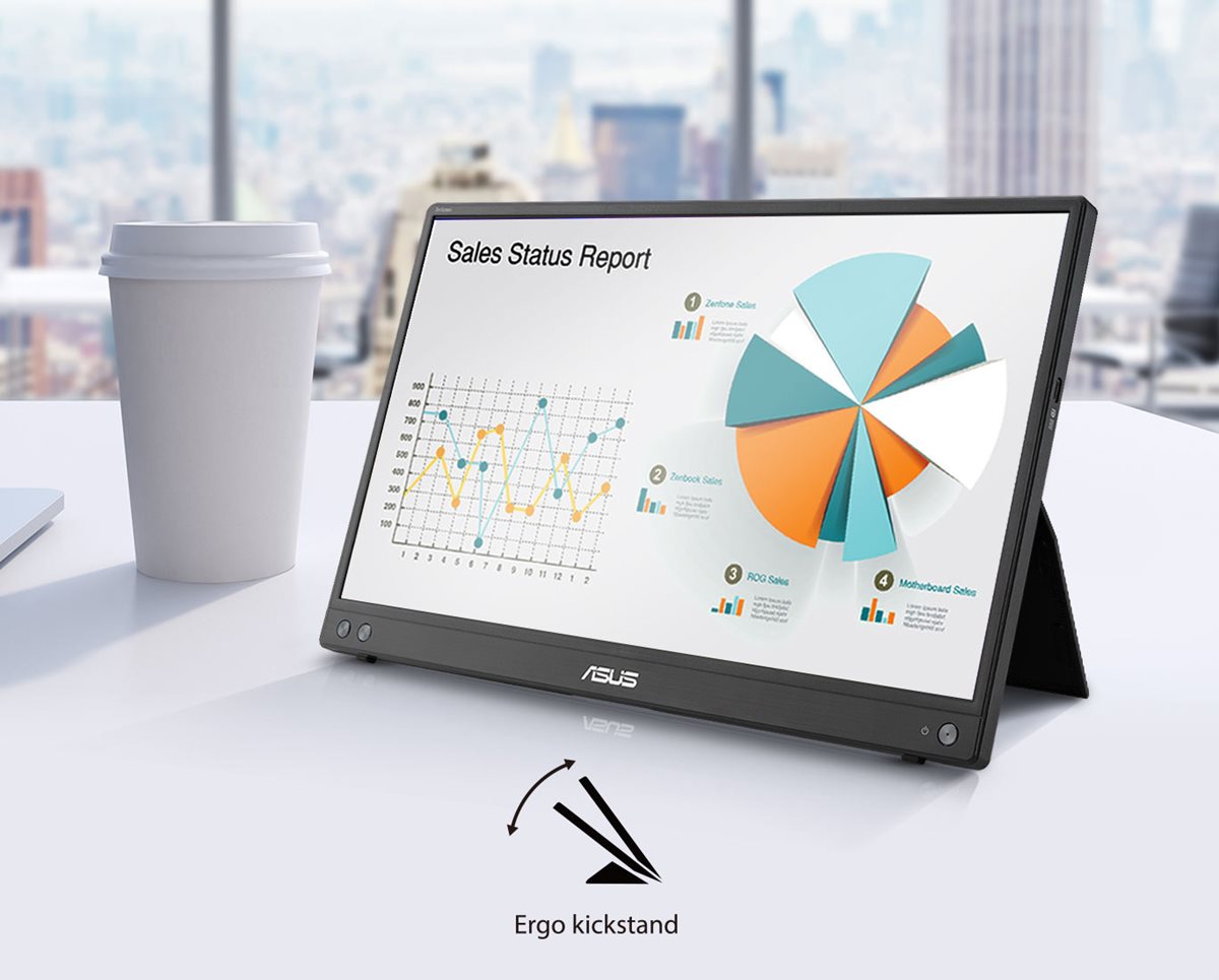 Das Bild des MB16AHV mit Kickstand-Funktion
