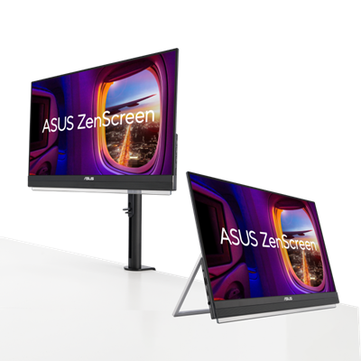 ASUS ZenScreen MB229CF tragbarer Monitor - 22-Zoll (21,5-sichtbar) FHD (1920 x 1080), IPS-Technologie, 100 Hz, USB-C® PD 60 W, Lautsprecher, Tragegriff/Kickstand-Design, C-Klemme, Trennwandhaken, Subwoofer, 2.1 Kanal Audio, grüne Nachhaltigkeit