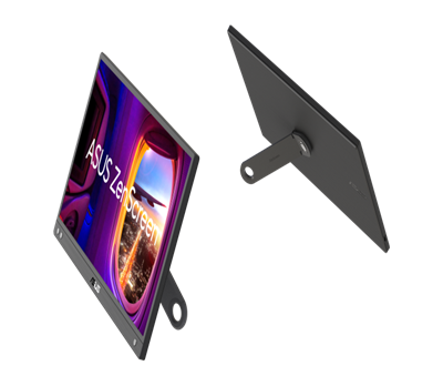 ASUS ZenScreen MB166CR Tragbarer USB-Monitor - 16-Zoll (15,6-Zoll sichtbar), Full HD, IPS, USB-Typ-C®, flimmerfrei, Blaulichtfilter, entspiegelte Oberfläche, 360° Kickstand