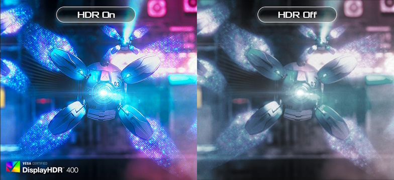 Hoher Dynamikbereich (HDR) Mit DisplayHDR™ 400