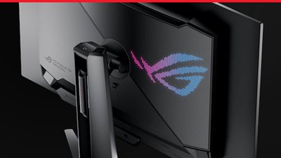 Das Produktfoto zeigt die obere Rückseite des PG32UCDP