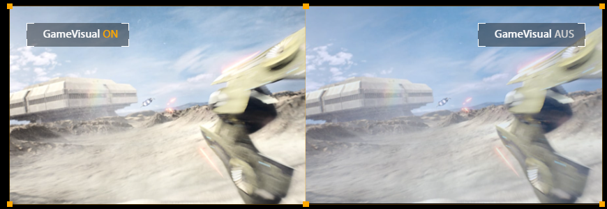 Rennen (GameVisual ON/AUS)