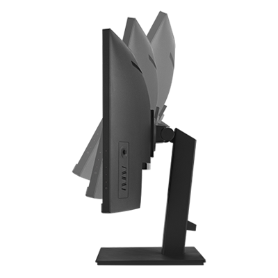 Der ASUS Monitor verfügt über einen ergonomischen Standfuß mit Neigungsverstellung.