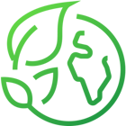 Symbol für umweltfreundliche Materialien