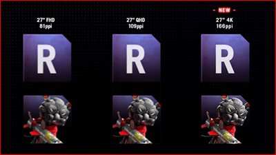 Drei Bildvergleiche, die den Buchstaben 