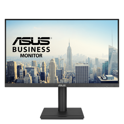 ASUS VA27DQFS Business Monitor - 27-Zoll, IPS, Full HD, rahmenlos, 100 Hz, Adaptive-Sync, 1 ms MPRT, HDMI®, DisplayPort™, VGA, Blaulichtfilter, Flicker-Free, ergonomisches Design, Wandmontage möglich