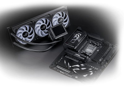 Das ROG Crosshair X870E Extreme & ROG Ryujin III 360 ARGB Extreme