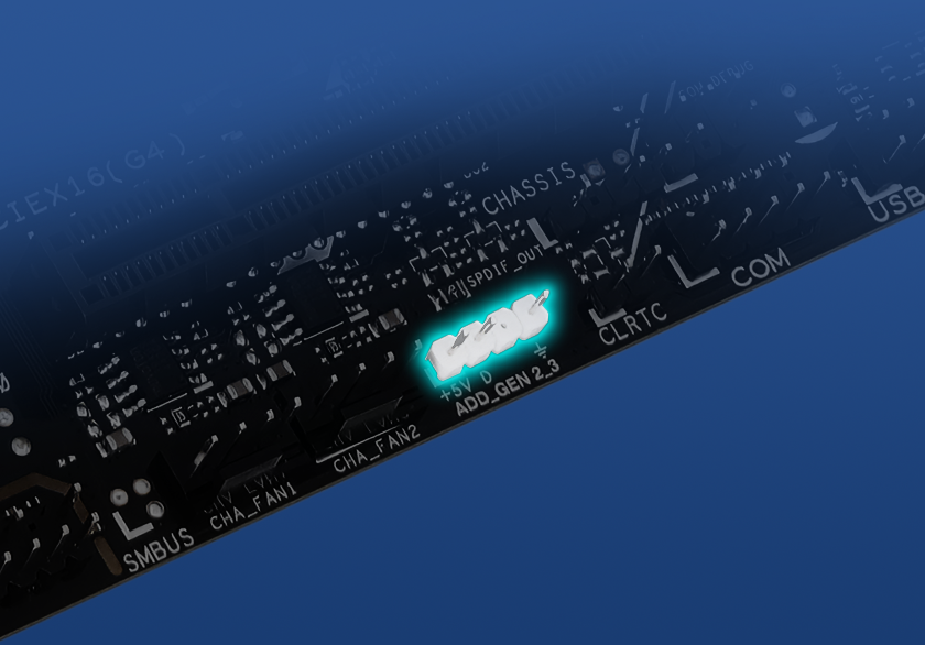 Die Abbildung zeigt die PRIME B850M-K ARGB Anschlüsse.
