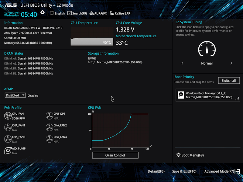 UEFI BIOS EZ mode UI