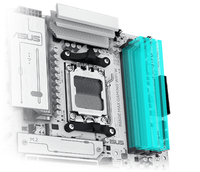 Das B650E MAX GAMING WIFI W Mainboard unterstützt DDR5.