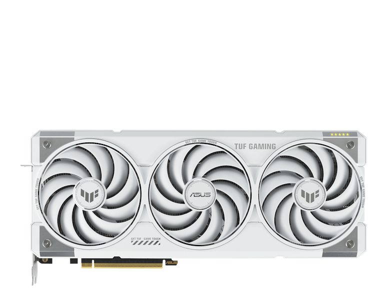 Frontprofil TUF Gaming GeForce RTX 5070 Ti White Edition
