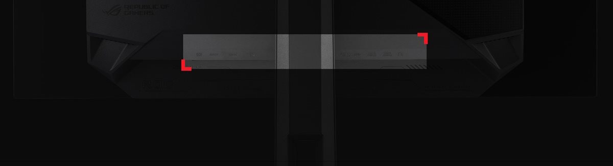 Auf der Rückseite des PG32UCDP befinden sich DisplayPort 1.4, HDMI 2.1, USB-C (15W PD) und ein USB-Hub.