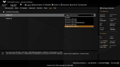 Ein kurzes Video, das zeigt, dass ASUS MyHotkey über das BIOS eingerichtet werden kann.