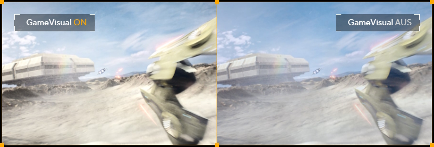 Rennen (GameVisual ON/AUS)