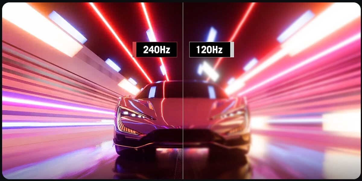 Hohe Reaktionsgeschwindigkeit: 240 Hz & 0,01 ms